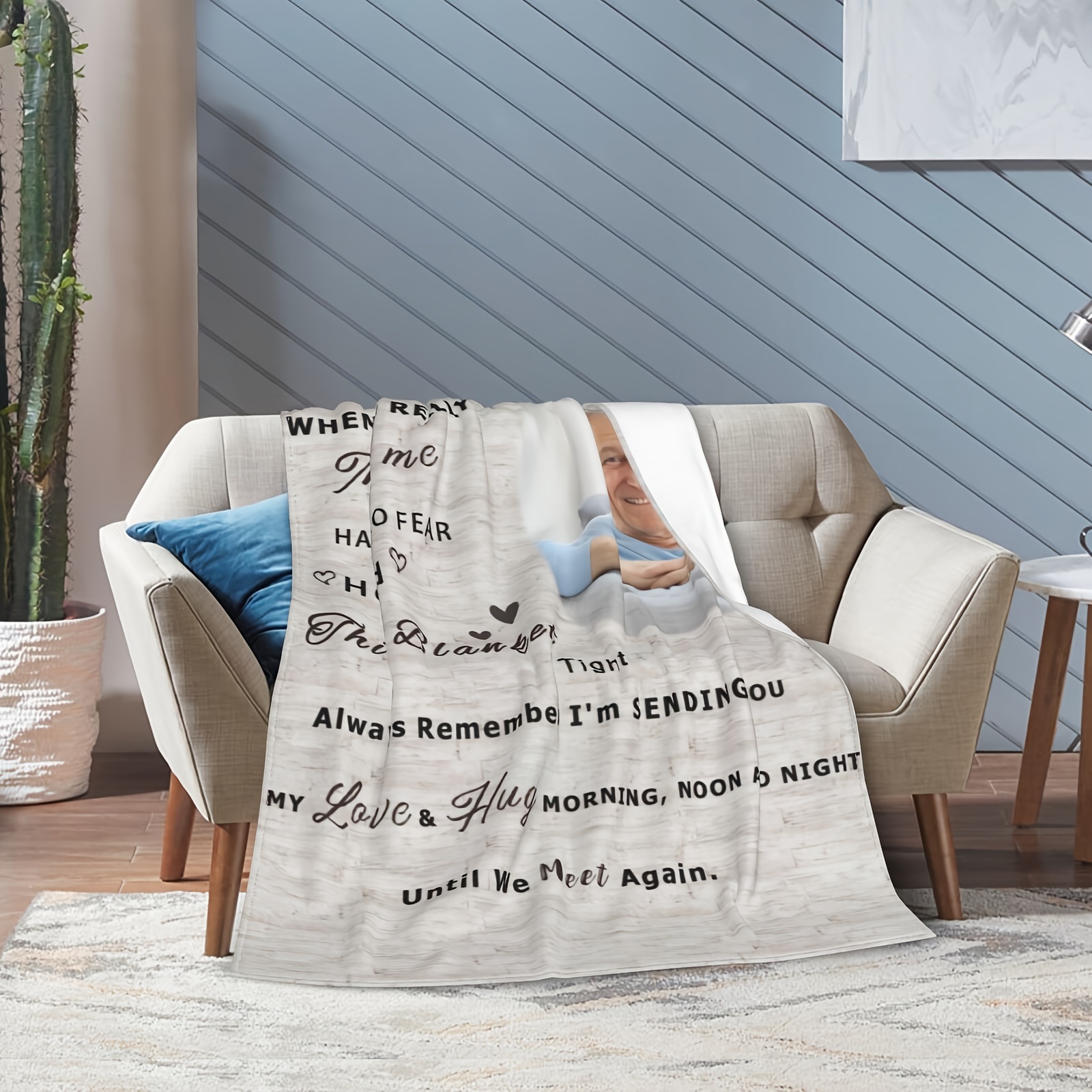 Custom Photo Print Blanket, Cozy Fleece Gift